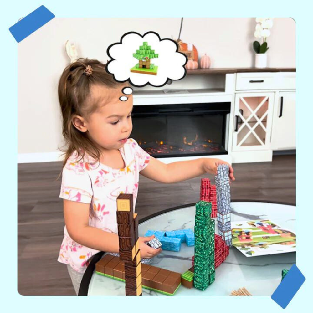 Magnetic Building Blocks Mine World Magnet Cube Set