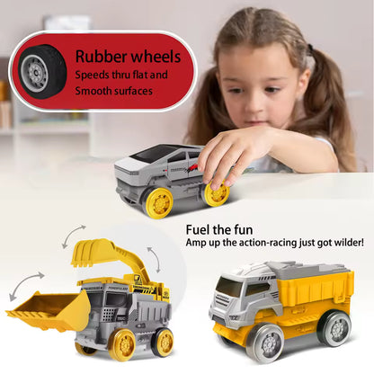 Magic Track Toy with Engineering Cars.