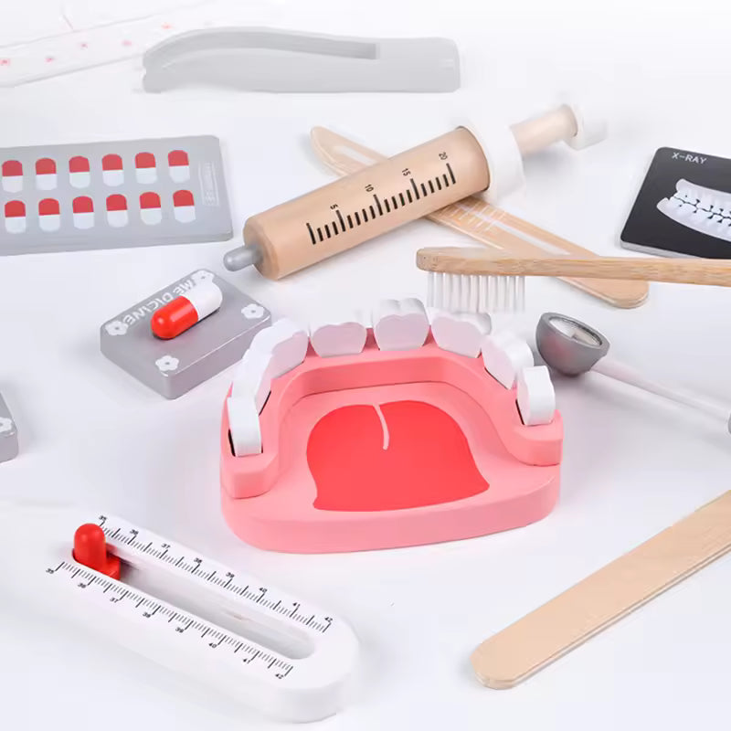 Wooden Pretend Play Doctor Educational Toys