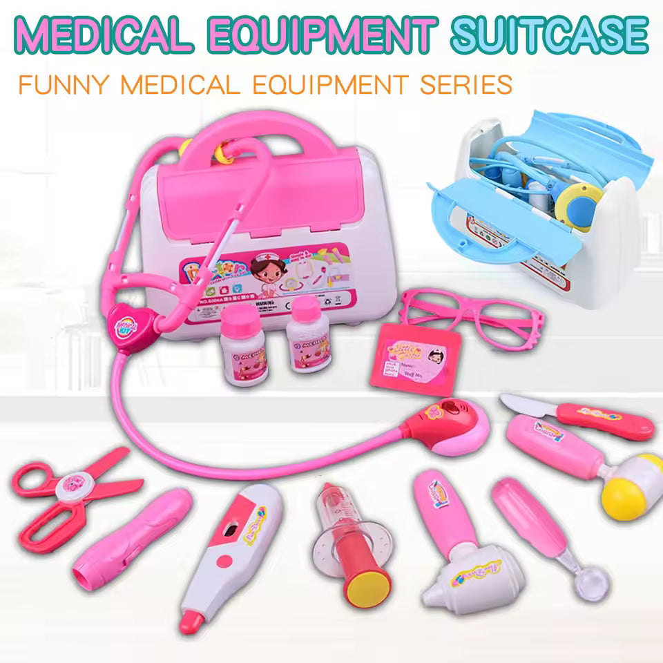 Children's 16 piece set with sound and light medicine box