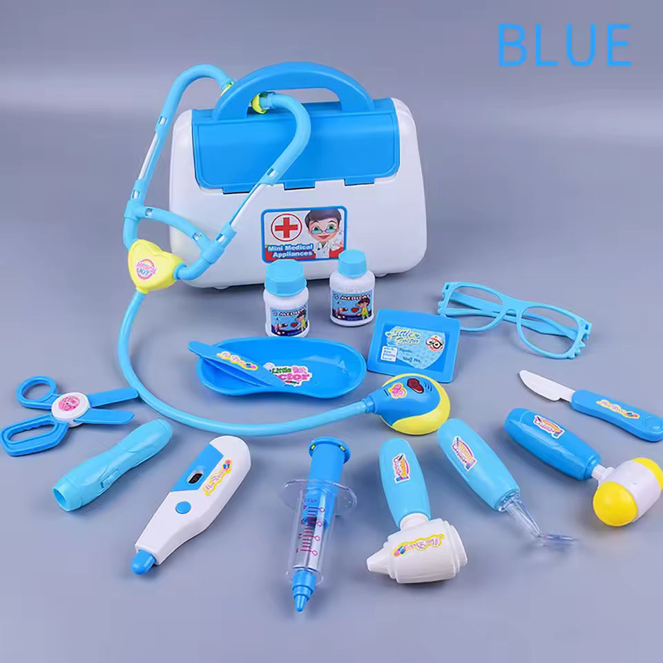 Children's 16 piece set with sound and light medicine box