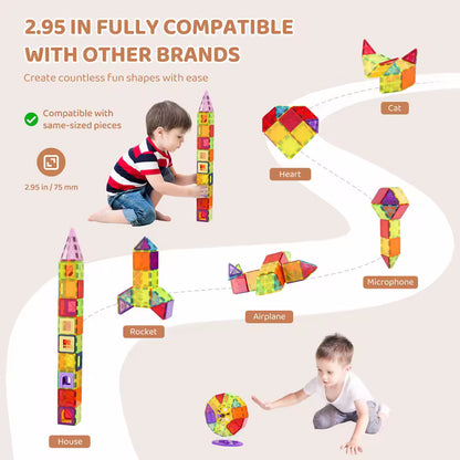 SucceBuy 121PCS Magnetic Building Blocks Set