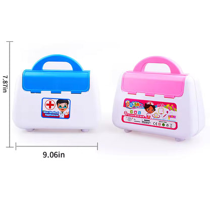 Children's 16 piece set with sound and light medicine box