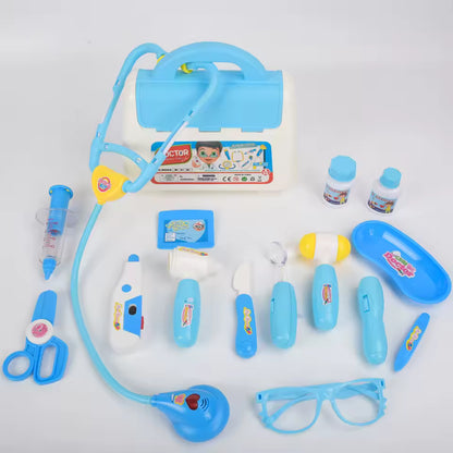 Children's 16 piece set with sound and light medicine box