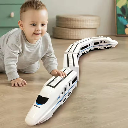 Electric High-Speed Train Toy with Lights and Sound