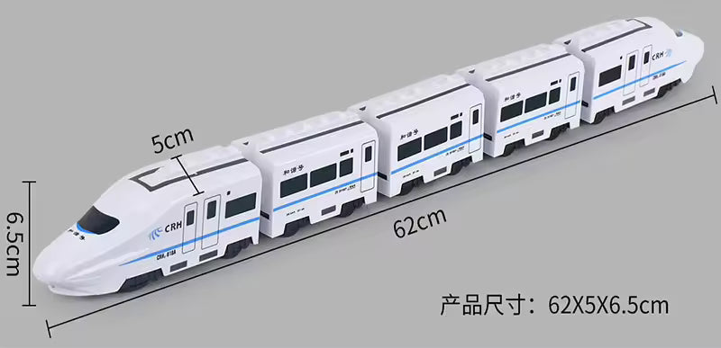 Electric High-Speed Train Toy with Lights and Sound