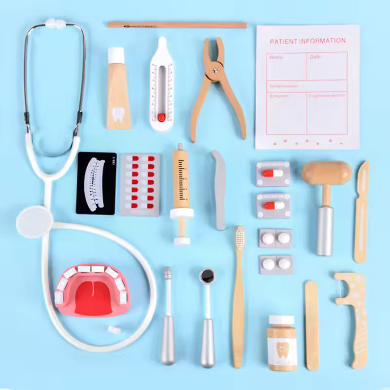 Wooden Pretend Play Doctor Educational Toys