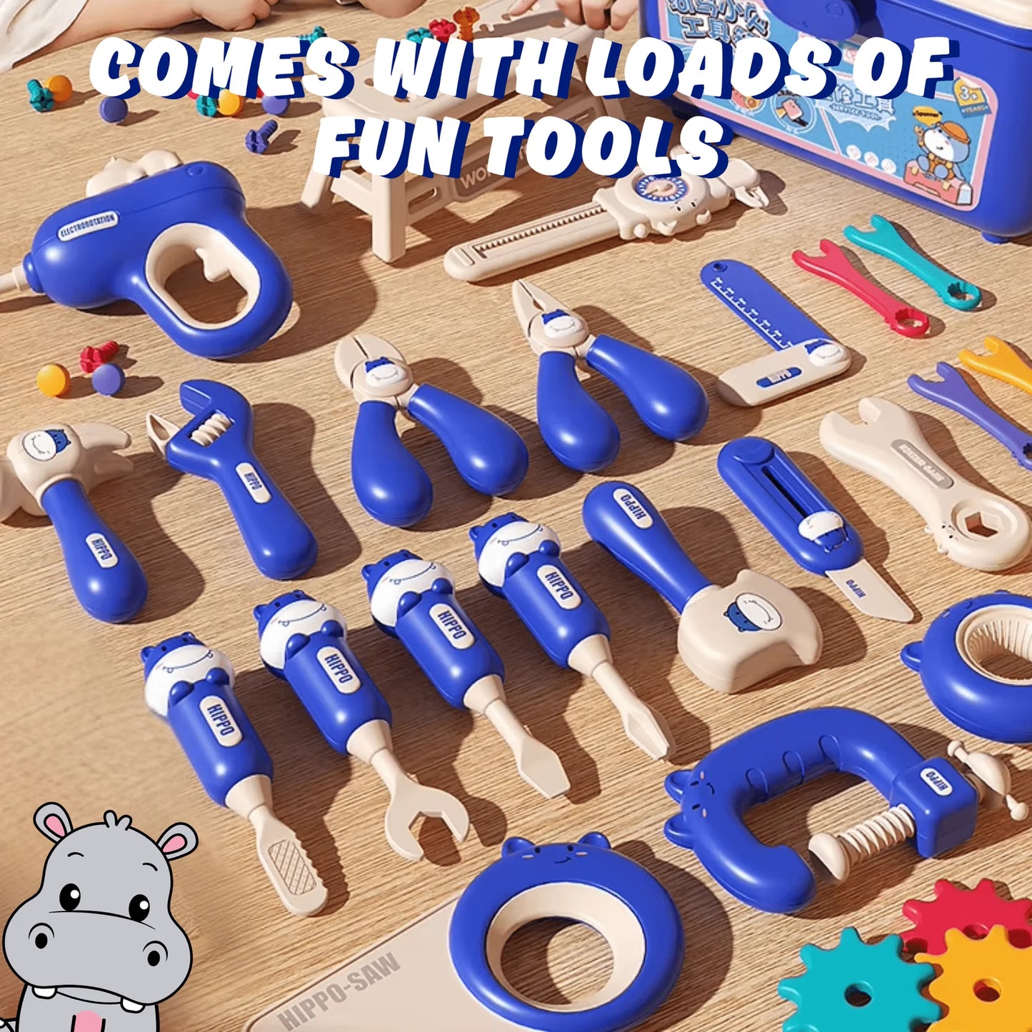 Hippo All-in-one Tool Hub DIY Montessori Tool Box Set